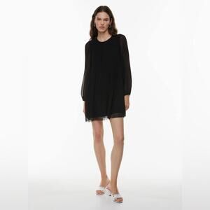 Aritzia Wilfred Daydreamer Pleated chiffon mini dress